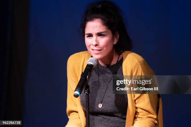 Sarah Silverman performs at Fun Lovers Unite Gun Sense Event at the Regent Theater on May 24, 2018 in Los Angeles, California.