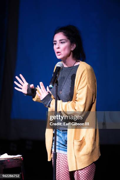 Sarah Silverman performs at Fun Lovers Unite Gun Sense Event at the Regent Theater on May 24, 2018 in Los Angeles, California.