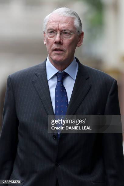 Chairman of the Grenfell Tower Inquiry, retired judge Martin Moore-Bick, arrives to attend the Phase 1 Inquiry hearings into the causes of and...