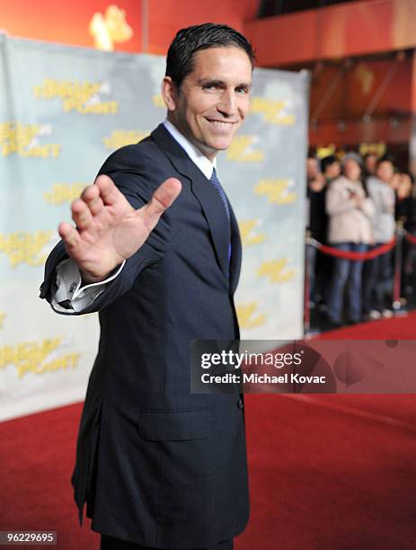 Actor James Caviezel arrives at the Los Angeles Premiere of the documentary "Nuclear Tipping Point" at AMC CityWalk Cinemas at Universal Studios...