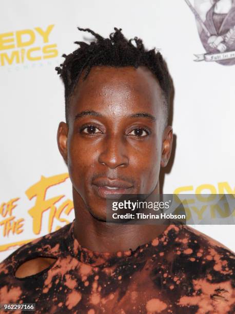 Shaka Smith attends the premiere of 'The Fury Of The Fist And The Golden Fleece' at Laemmle's Music Hall 3 on May 24, 2018 in Beverly Hills,...