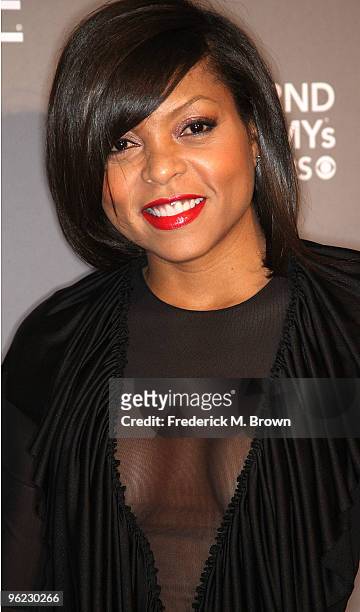 Actress Taraji P. Henson attends the ESSENCE Black Women in Music event at the Sunset Tower Hotel on January 27, 2010 in West Hollywood, California.