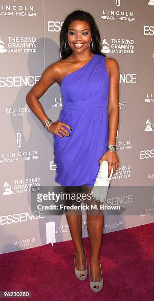 Actress Gabrielle Union attends the ESSENCE Black Women in Music event at the Sunset Tower Hotel on January 27, 2010 in West Hollywood, California.