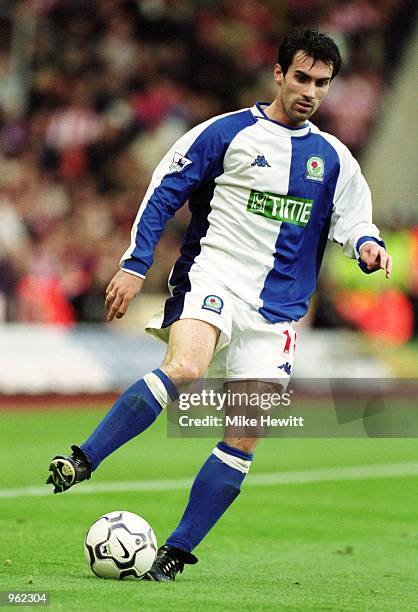 Keith Gillespie of Blackburn on the ball during the FA Barclaycard Premiership match between Southampton and Blackburn Rovers played at St. Mary's in...