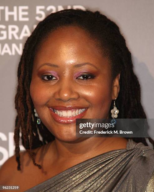 Recording artist Lalah Hathaway attends the ESSENCE Black Women in Music event at the Sunset Tower Hotel on January 27, 2010 in West Hollywood,...