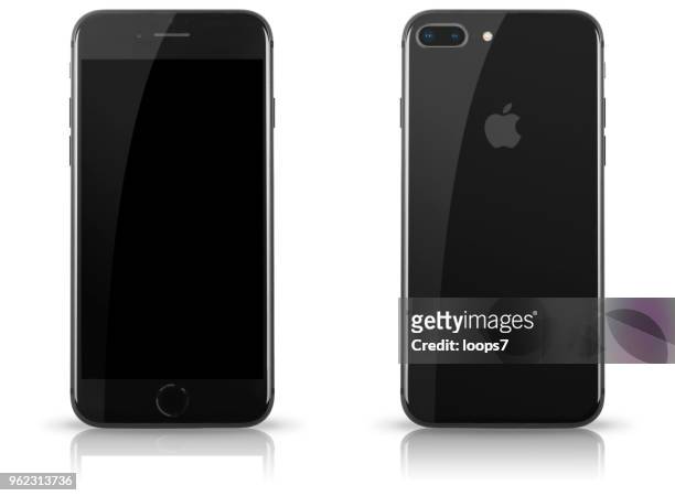 iphone 8 plus space gray - loops7 stockfoto's en -beelden