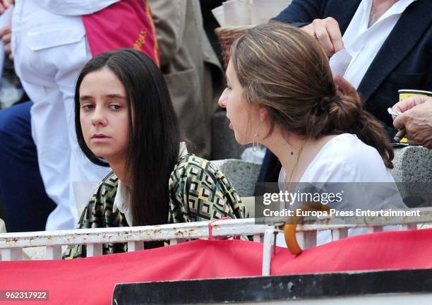 Princess Elena's daughter Victoria Federica de Marichalar attends San Isidro Fair at Las Ventas bullring at Las Ventas Bullring on May 24, 2018 in...