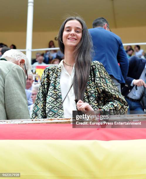 Princess Elena's daughter Victoria Federica de Marichalar attends San Isidro Fair at Las Ventas bullring at Las Ventas Bullring on May 24, 2018 in...