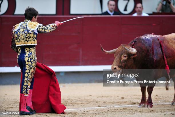 Julian Lopez 'El Juli' attends San Isidro Fair at Las Ventas bullring at Las Ventas Bullring on May 24, 2018 in Madrid, Spain.