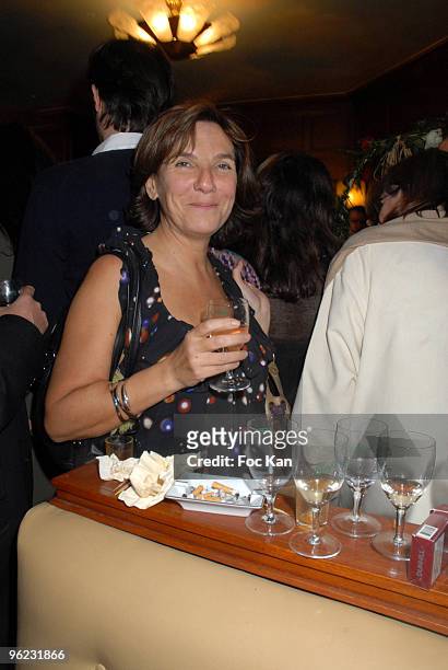 Sophie Calle attends the Cafe de Flore Awards 2007 Ceremony Party on November 7, 2007 in Paris, France.