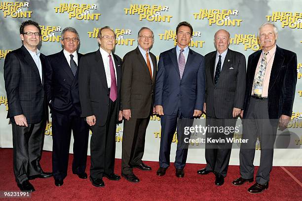 Larry Kurzweil, president and COO, Universal Studios Hollywood, Ron Meyer, president and COO Universal Studios, former Secretary of Defense William...