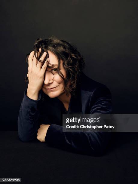 Actor Sara Gilbert is photographed for the Hollywood Reporter on January 18, 2018 in Los Angeles, California.