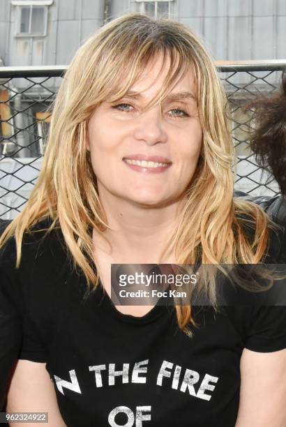 Emmanuelle Seigner attends Tribute To Hubert Boukobza : Boss of Les Bains Douches Club during the Nineties At the Montana on May 25, 2018 in Paris,...