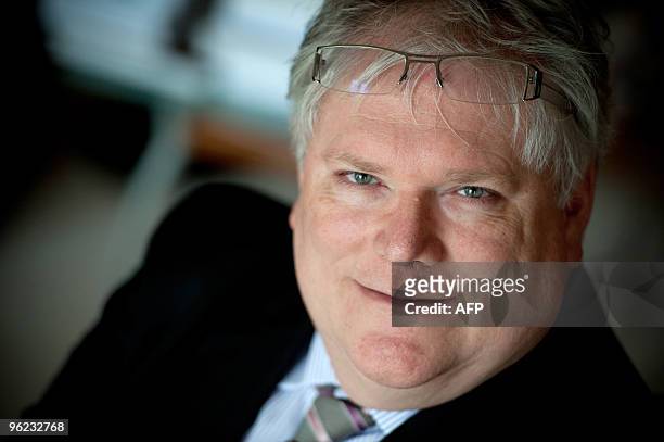 The new President of the French National Center of Scientific Research Alain Fuchs, poses on January 28, 2010 in his office in Paris. Alain Fuchs has...