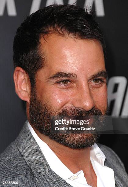 Adrian Pasdar arrives at the Los Angeles premiere of "Star Trek" at the Grauman's Chinese Theater on April 30, 2009 in Hollywood, California.
