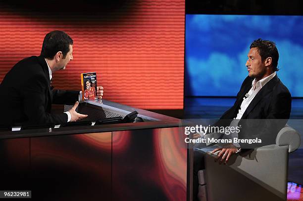 Francesco Totti during "Che tempo che fa" on May 19, 2009 in Milan, Italy.