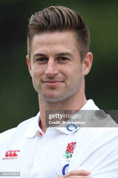 Henry Trinder attends an England Media Access day at Pennyhill Park on May 25, 2018 in Bagshot, England.