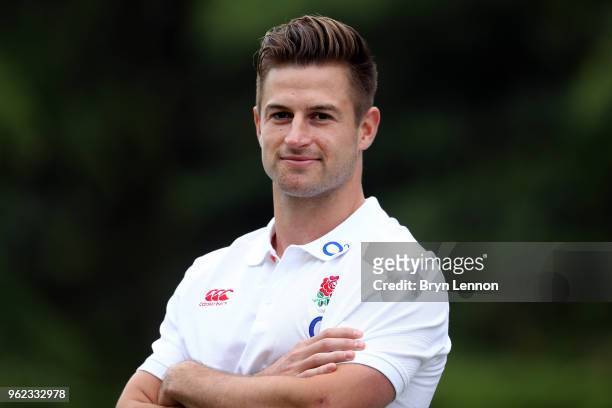 Henry Trinder attends an England Media Access day at Pennyhill Park on May 25, 2018 in Bagshot, England.