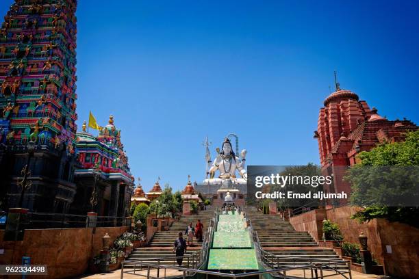 shiva mandir temple in ravangla, sikkim - ravangla stock pictures, royalty-free photos & images