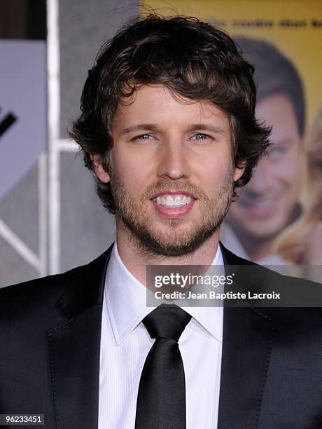 Jon Heder attends the "When In Rome" Los Angeles Premiere at the El Capitan Theatre on January 27, 2010 in Hollywood, California.