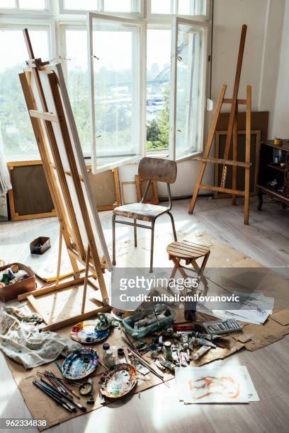 art studio - art room stock pictures, royalty-free photos & images