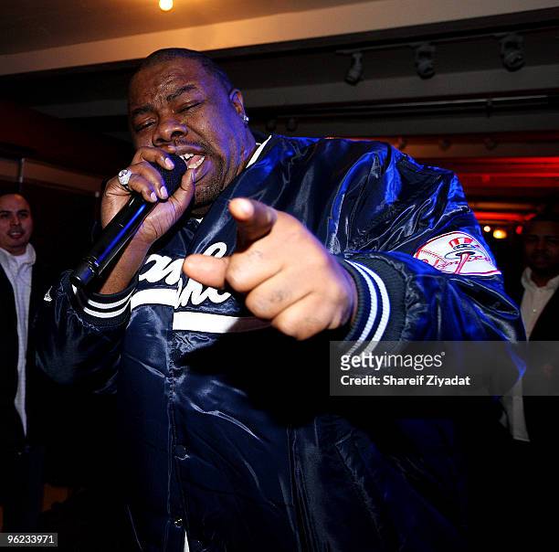 Biz Markie performs at Subsessions: A Journey Through 30 Years of Hip Hop at the New York Transit Museum on January 27, 2010 in New York City.