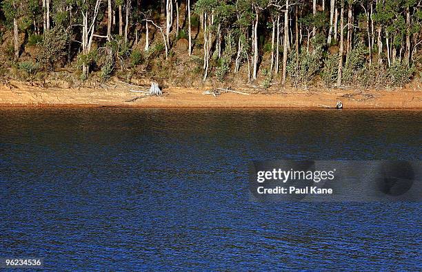 Churchman Brook Dam is pictured as Perth moves closer to suffering the longest drought on record, with today marking 69 consecutive days without...