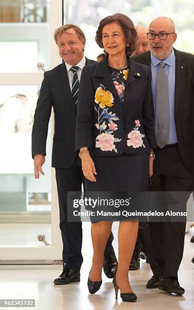 Queen Sofia attends the inauguration of National Congress of The Spanish Federation of Food Banks at Centro Cultural Bancaja on May 25, 2018 in...