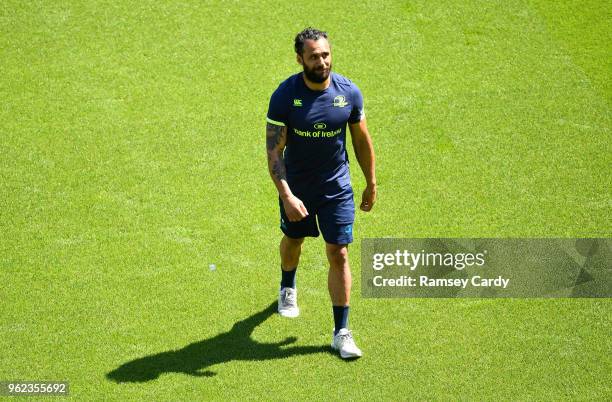 Dublin , Ireland - 25 May 2018; Isa Nacewa during the Leinster captains run at the Aviva Stadium in Dublin.