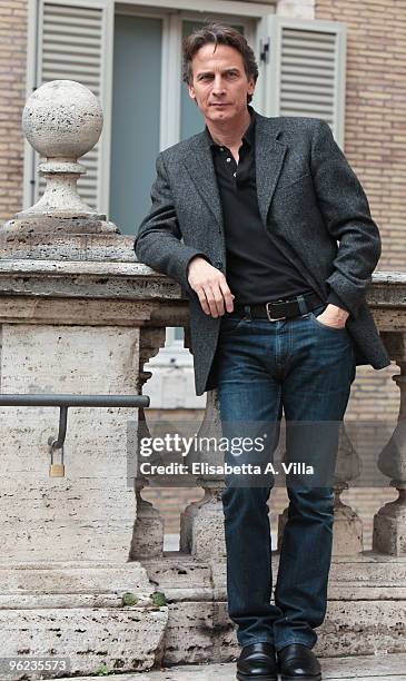 Italian actor Cesare Bocci attends "Sant'Agostino" photocall at Sant'Agostino Basilica on January 28, 2010 in Rome, Italy.