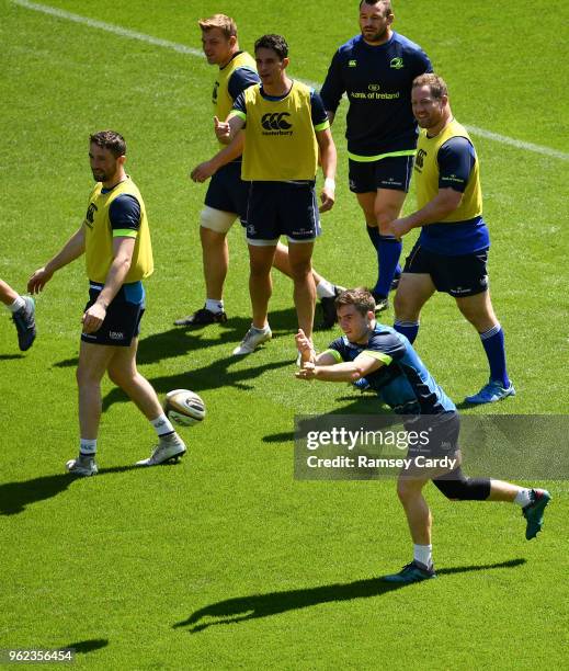 Dublin , Ireland - 25 May 2018; Luke McGrath during the Leinster captains run at the Aviva Stadium in Dublin.