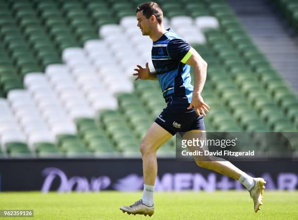 Dublin , Ireland - 25 May 2018; Jonathan Sexton during the Leinster captains run at the Aviva Stadium in Dublin.