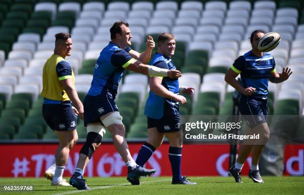 Dublin , Ireland - 25 May 2018; Rhys Ruddock during the Leinster captains run at the Aviva Stadium in Dublin.