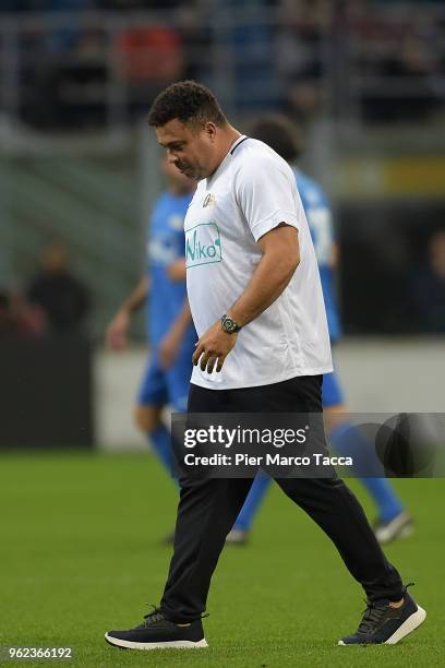 Ronaldo attends the Andrea Pirlo Farewell Match at Stadio Giuseppe Meazza on May 21, 2018 in Milan, Italy.