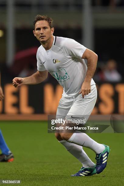 Frank Lampard looks during Andrea Pirlo Farewell Match at Stadio Giuseppe Meazza on May 21, 2018 in Milan, Italy.