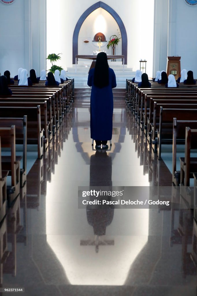 Dominican community of Bien Hoa. Catholic sisters at service. Vietnam.