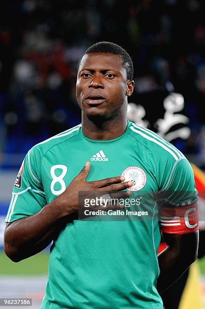 Yakubu Aiyegbeni of Nigeria during the Africa Cup of Nations Quarter Final match between Zambia and Nigeria from the Alto da Chela Stadium on January...