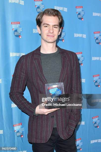 Actor Andrew Garfield attends the Broadway.com Audience Choice Awards at 48 Lounge on May 24, 2018 in New York City.