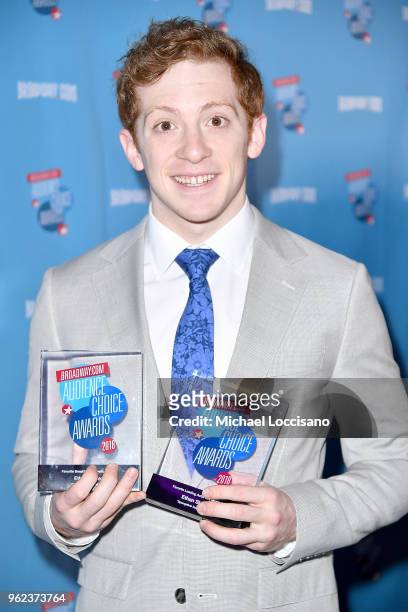 Actor Ethan Slater attends the Broadway.com Audience Choice Awards at 48 Lounge on May 24, 2018 in New York City.