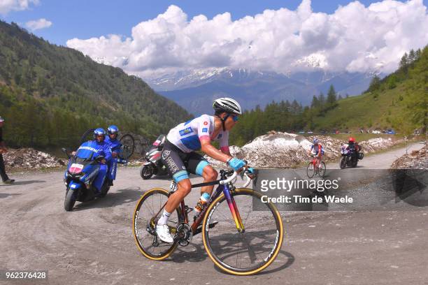 Miguel Angel Lopez of Colombia and Astana Pro Team White Young Jersey / Colle Delle Finestre / during the 101st Tour of Italy 2018, Stage 19 a 185km...