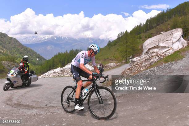 Christopher Froome of Great Britain and Team Sky / Colle Delle Finestre / during the 101st Tour of Italy 2018, Stage 19 a 185km stage from Venaria...