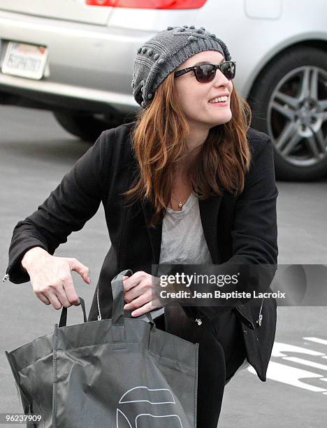 Liv Tyler shops at G-Starr on January 25, 2010 in Los Angeles, California.