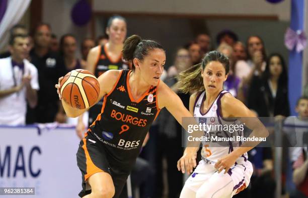 Laia Palau of Bourges during the Women's League playoff match between Tarbes and Tango Bourges on May 24, 2018 in Tarbes, France.