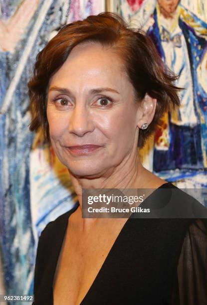 Best Featured Actress in a Play "Three Tall Women" winner Laurie Metcalf poses at the 2018 Outer Critics Circle Awards at Sardi's on May 24, 2018 in...