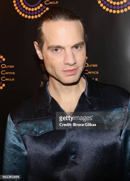 Jordan Roth poses at the 2018 Outer Critics Circle Awards at Sardi's on May 24, 2018 in New York City.