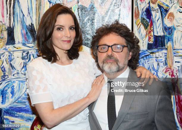 Tina Fey and husband Jeff Richmond pose at the 2018 Outer Critics Circle Awards at Sardi's on May 24, 2018 in New York City.