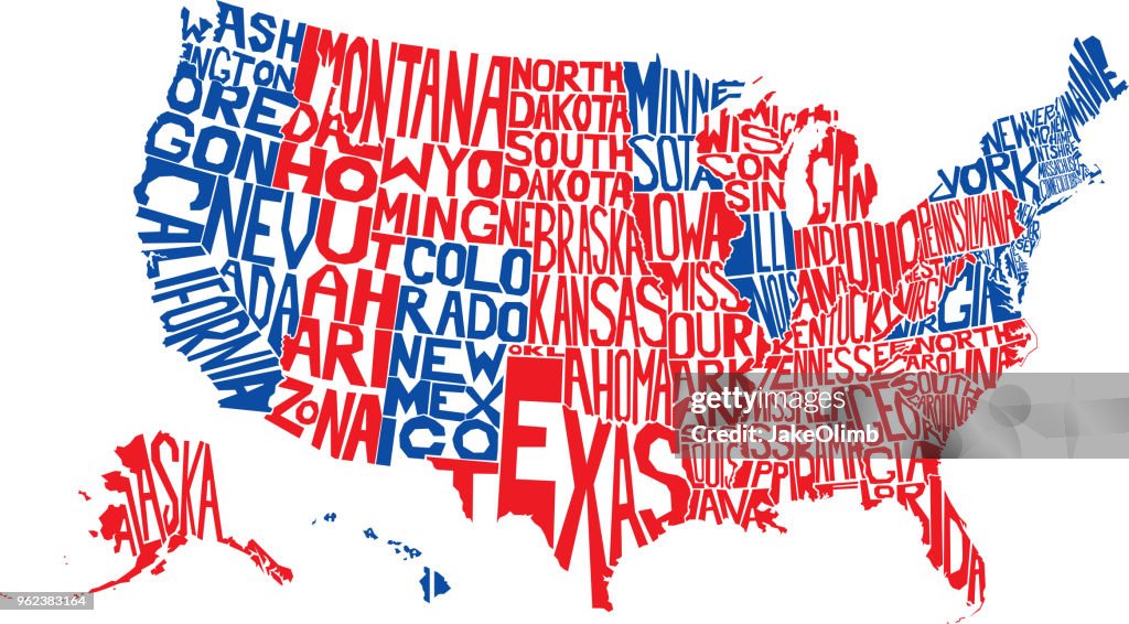 USA Word Map Election