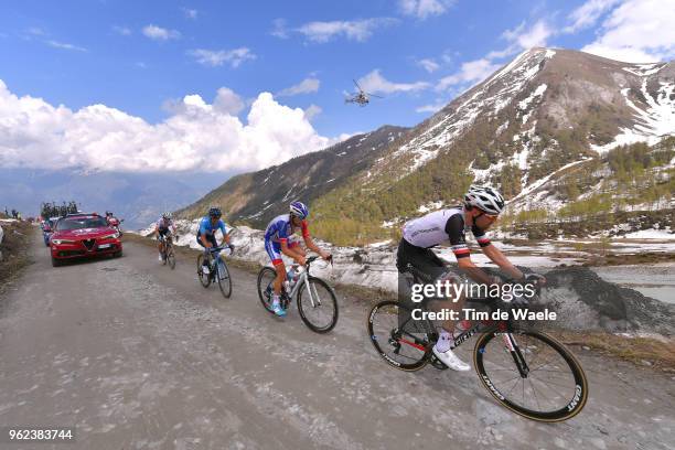 Tom Dumoulin of The Netherlands and Team Sunweb / Thibaut Pinot of France and Team Groupama-FDJ / Richard Carapaz of Ecuador and Movistar Team /...