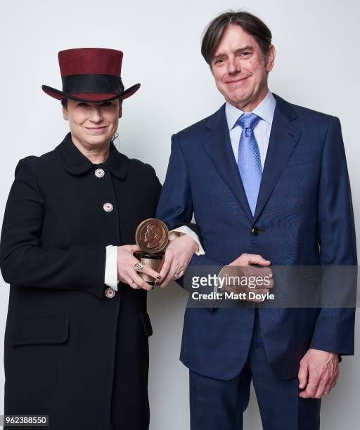 Producer Daniel Palladino and writer and producer Amy Sherman-Palladino of 'The Marvelous Mrs. Maisel' pose for a portrait at The 77th Annual Peabody...