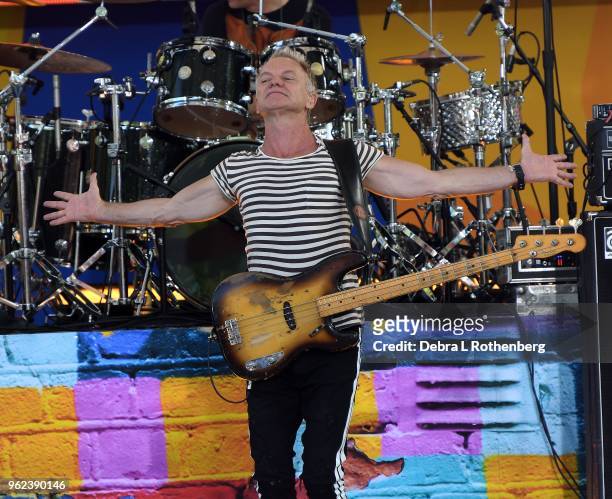 Sting performs on ABC's "Good Morning America's" Summer Concert Series at Rumsey Playfield, Central Park on May 25, 2018 in New York City.